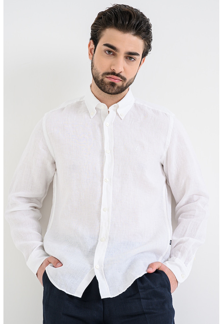 Camasa regular fit de in Liam - Alb