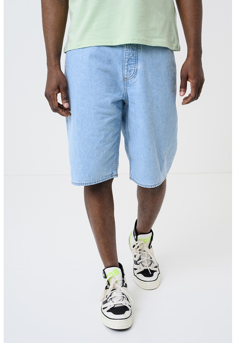 Bermude relaxed fit din denim Skate - Albastru deschis