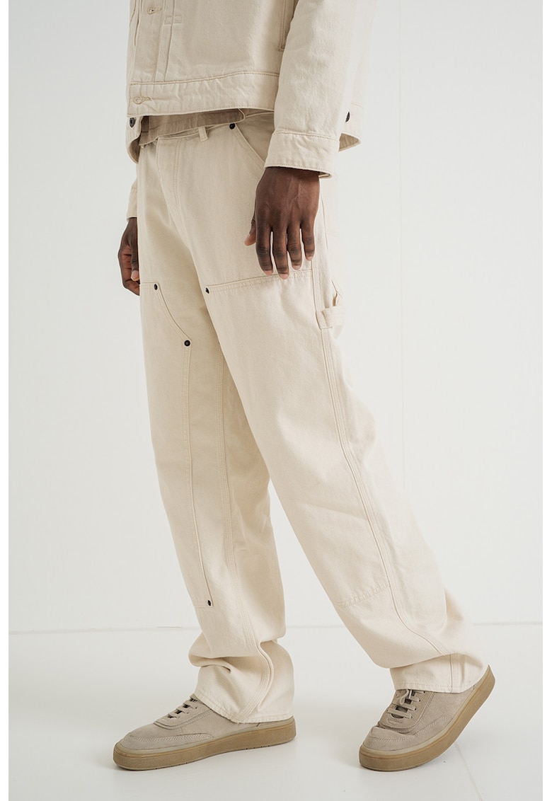 Blugi relaxed fit Carpenter - Crem