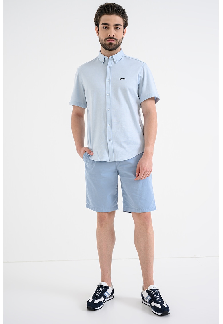 Camasa regular fit cu maneci scurte Motion - Albastru pastel