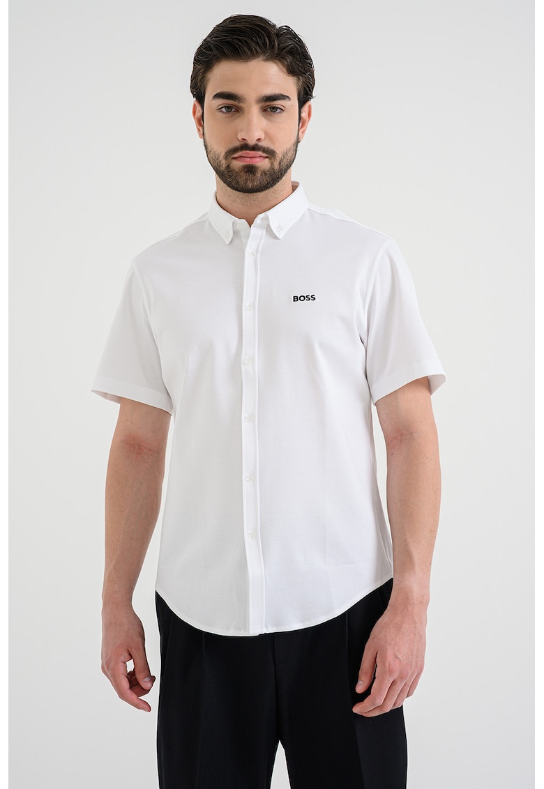 Camasa regular fit cu maneci scurte Motion - Alb