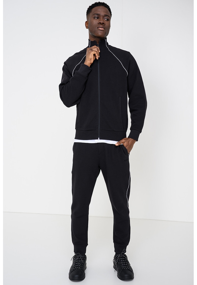 Trening cu maneci raglan - Negru