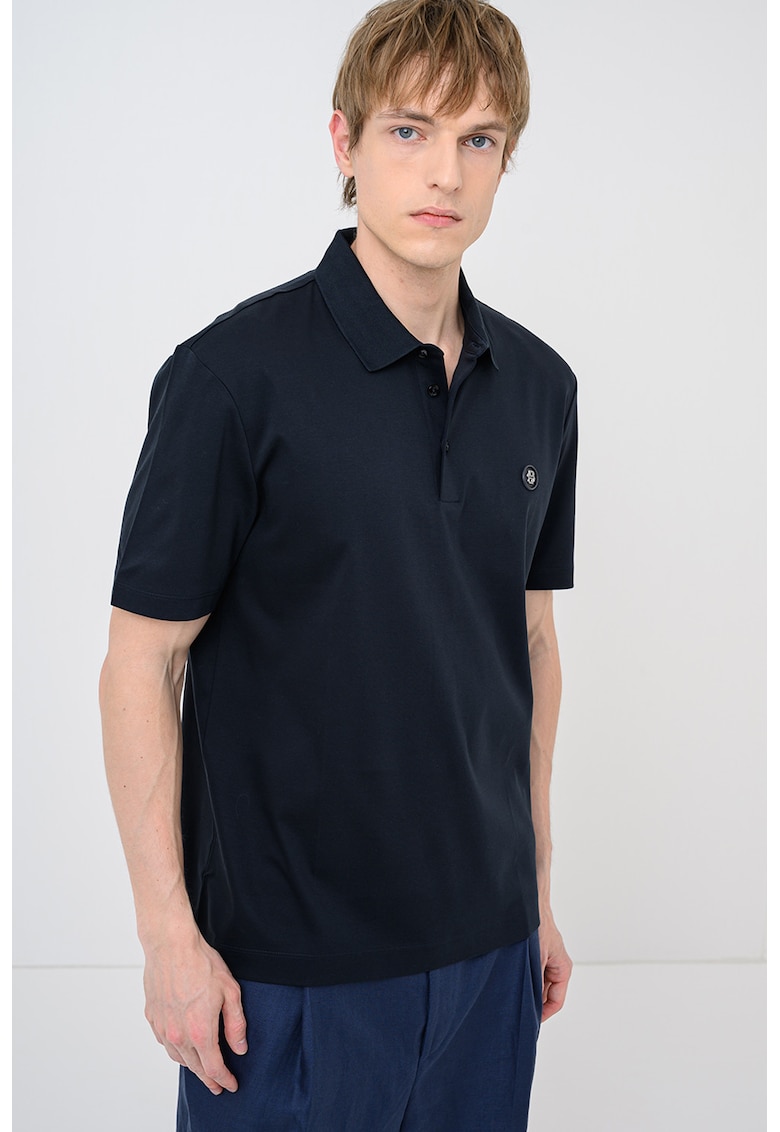 Tricou polo regular fit Parris - Negru