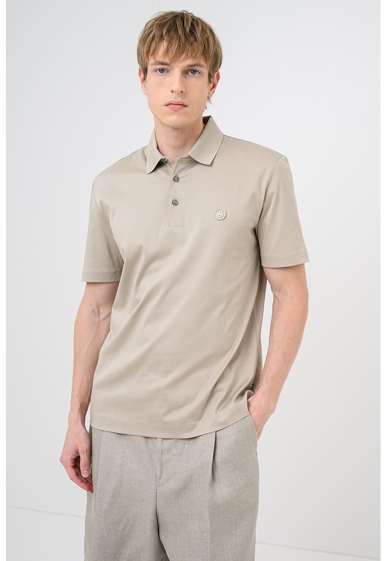 Tricou polo regular fit Parris - Grej