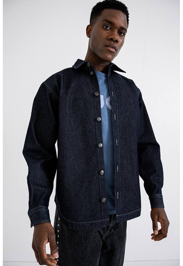 Jacheta lejera de denim - Albastru ultramarin