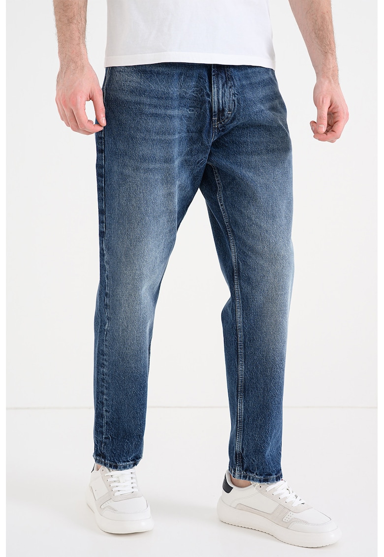 Blugi relaxed fit 838 - Albastru inchis