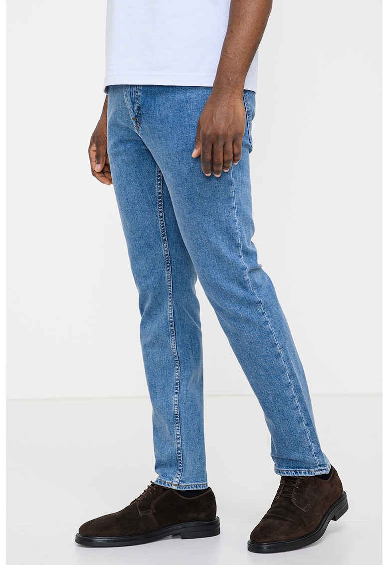 blugi slim fit cu talie medie Delaware - Albastru deschis