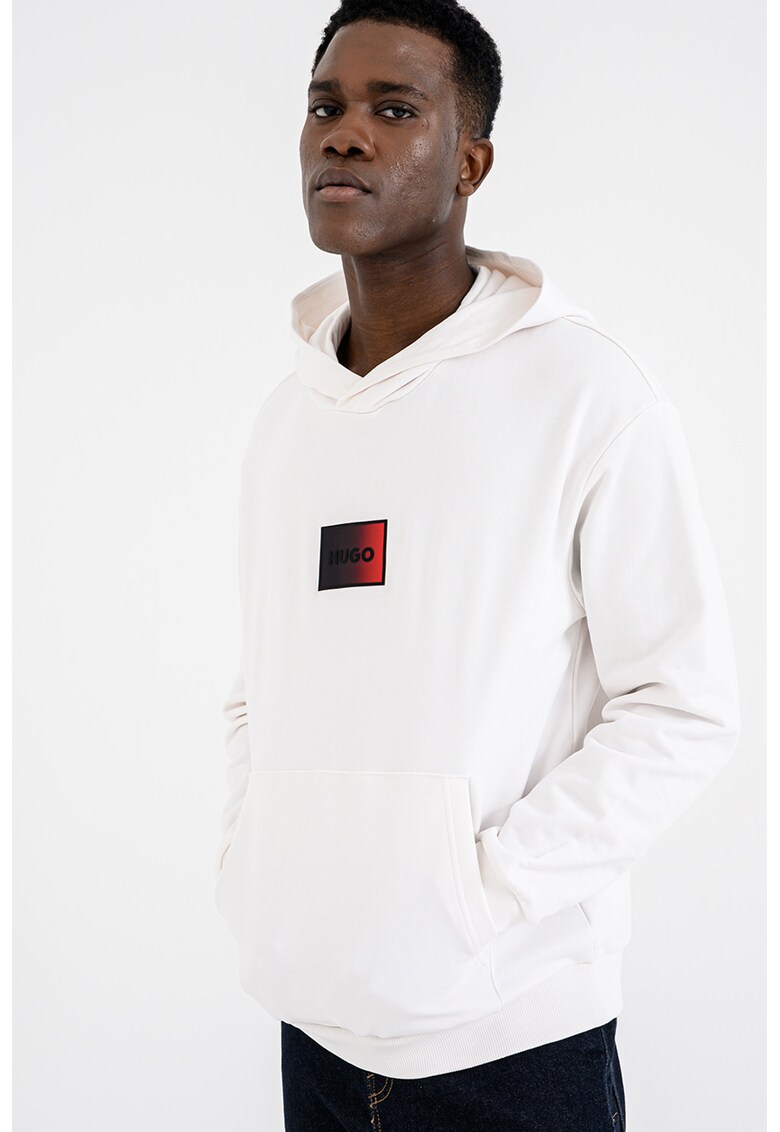 Hanorac cu imprimeu logo - Rosu/Negru/Alb murdar