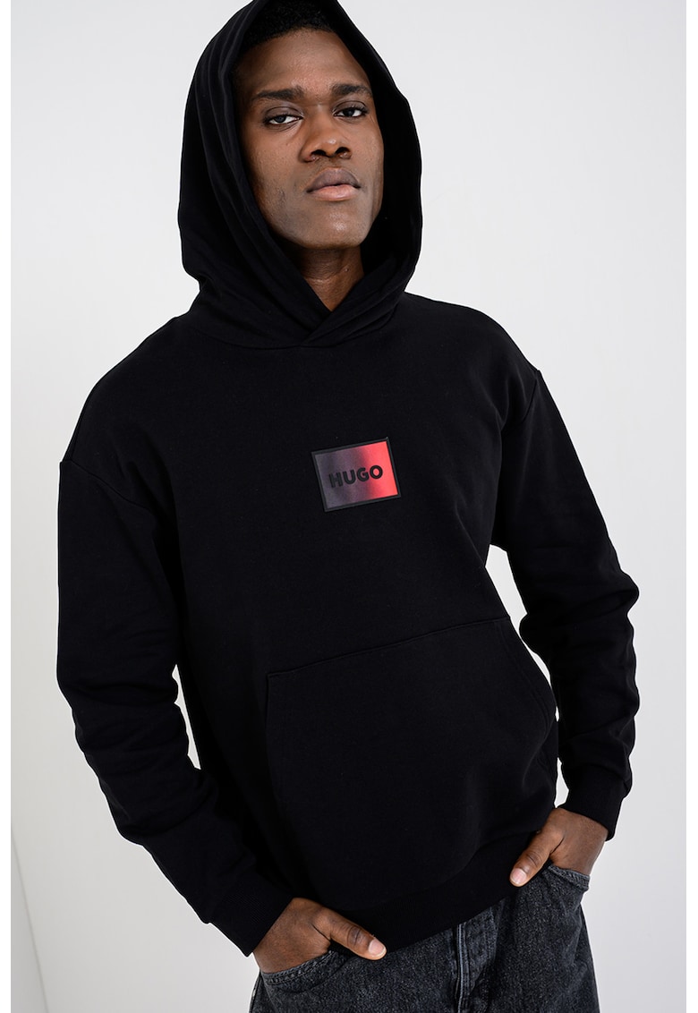 Hanorac cu imprimeu logo - Rosu/Negru