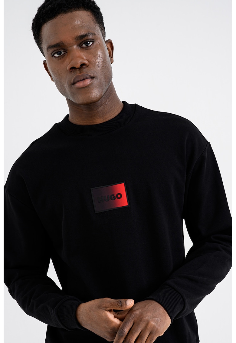 Bluza de trening cu logo - Negru/Rosu inchis