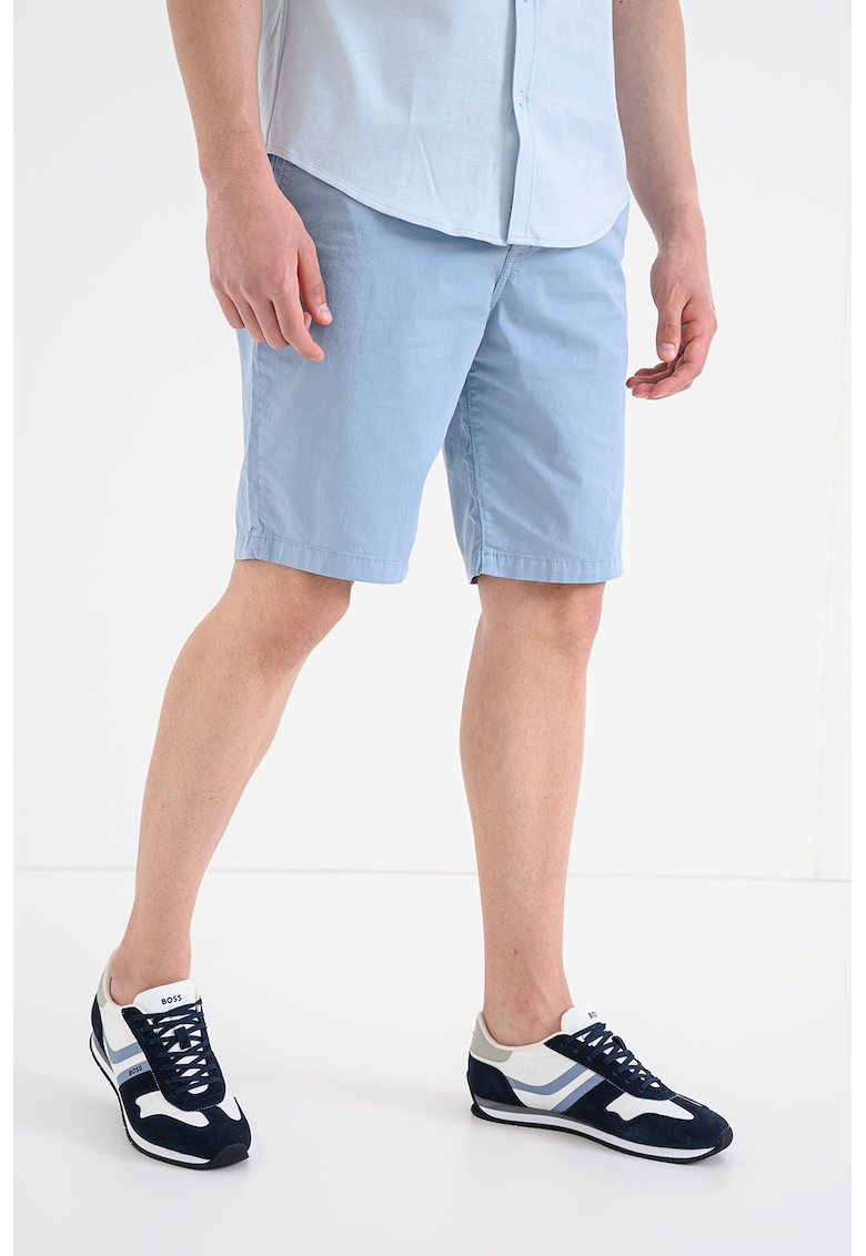 Bermude chino cu croiala conica - Albastru pastel