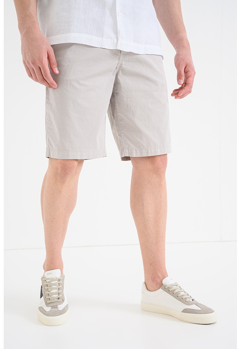 Bermude chino cu croiala conica - Maro taupe deschis