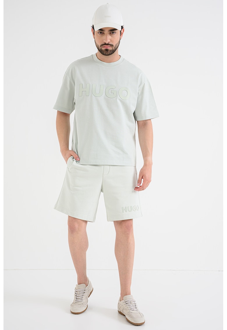 Bermuded sport de bumbac Dinkoe - Verde pal