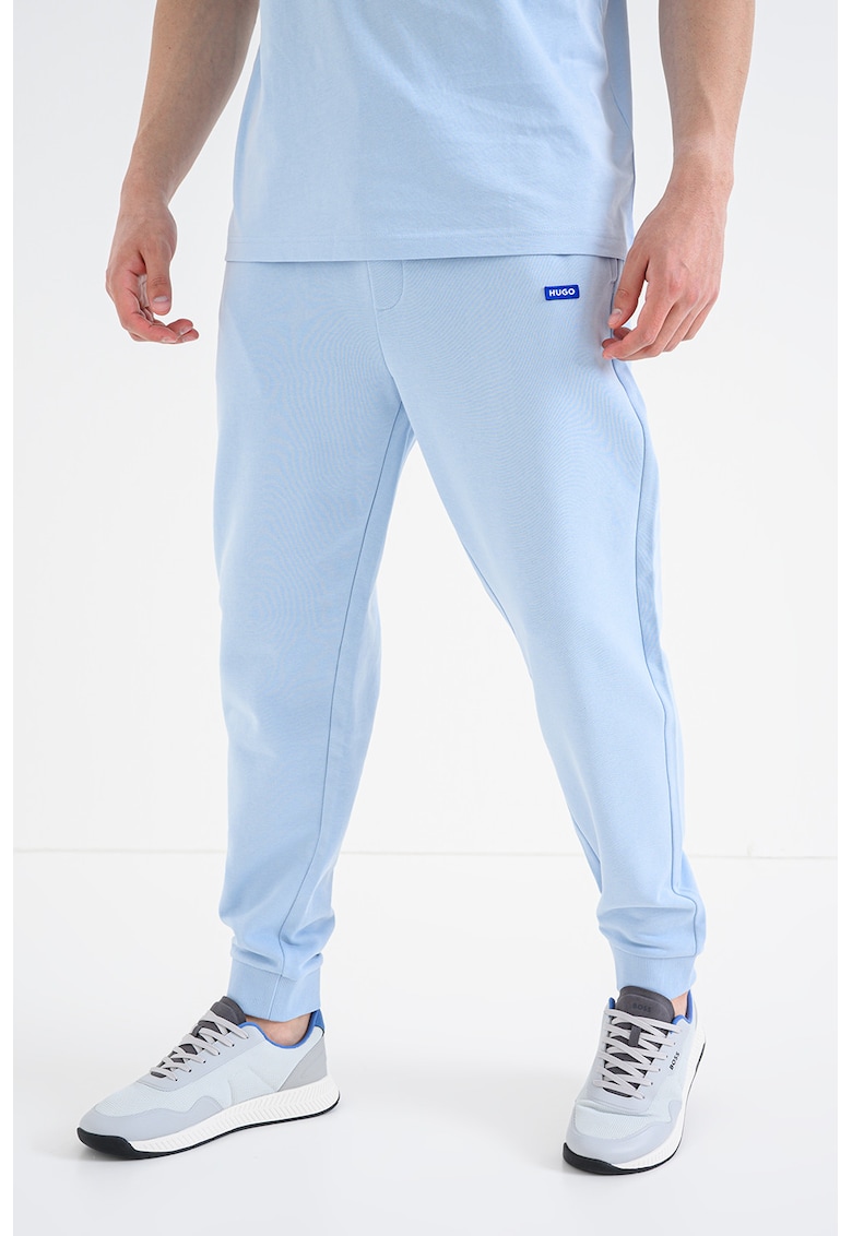 Pantaloni de trening din bumbac Napin - Albastru deschis