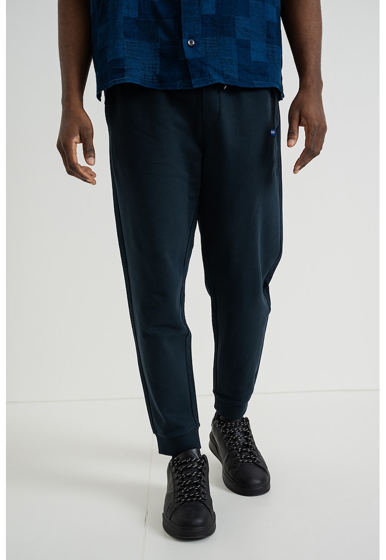 Pantaloni de trening din bumbac Napin - Bleumarin