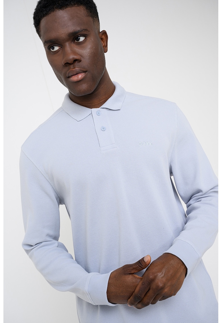 Bluza polo Pete - Albastru glaciar