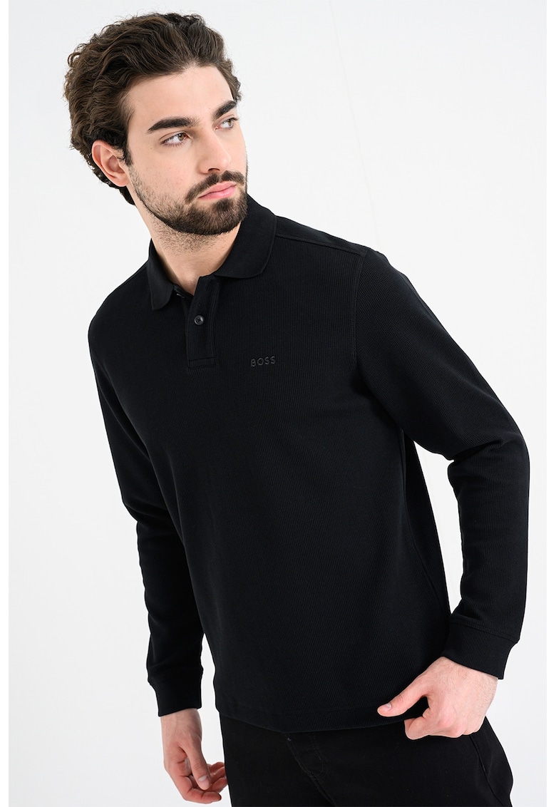 Bluza polo Pete - Negru