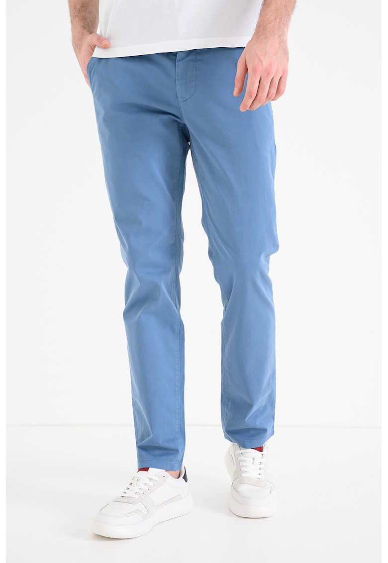 Pantaloni chino slim-fit - Albastru prafuit