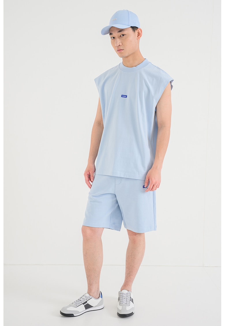 Tricou fara maneci cu decolteu la baza gatului Navertz