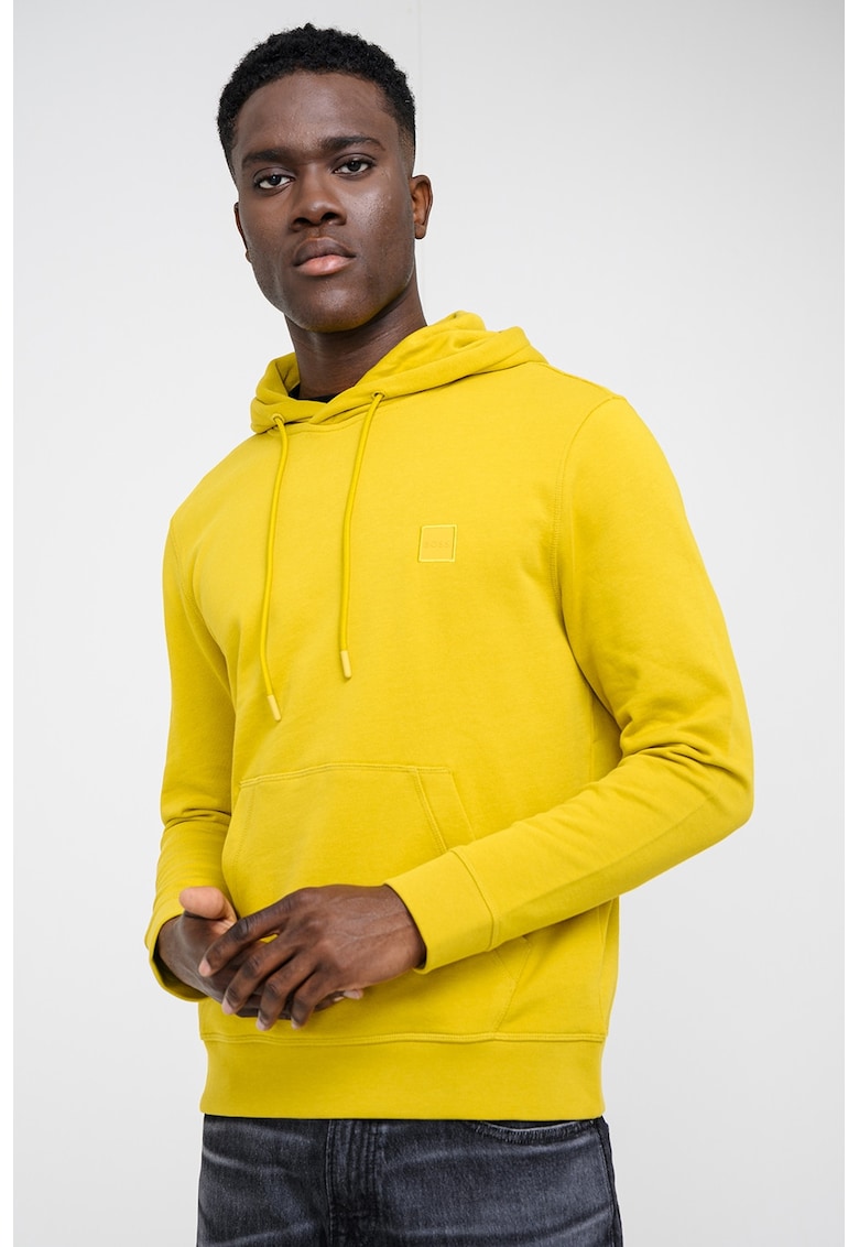 Hanorac cu buzunar kangaroo Wetalk - Galben sofran