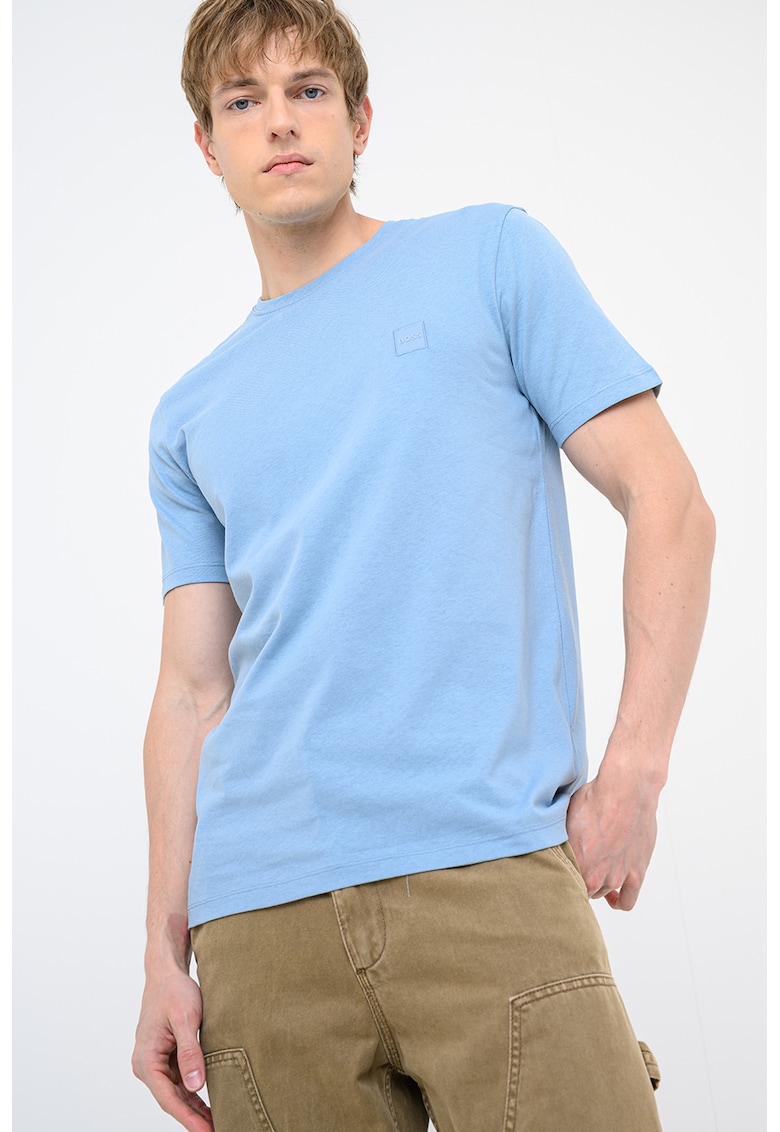Tricou din bumbac Tales - Albastru azur