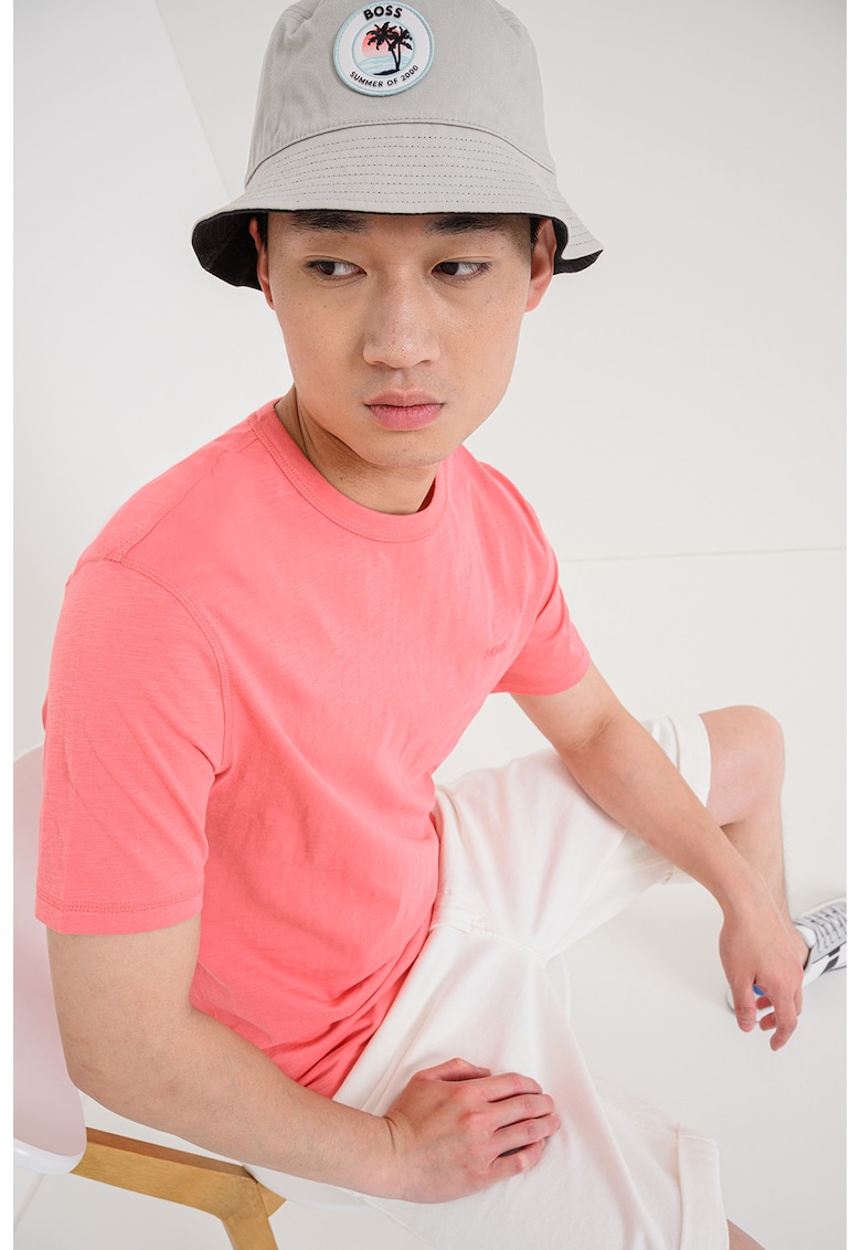 Tricou din bumbac Tegood - Coral