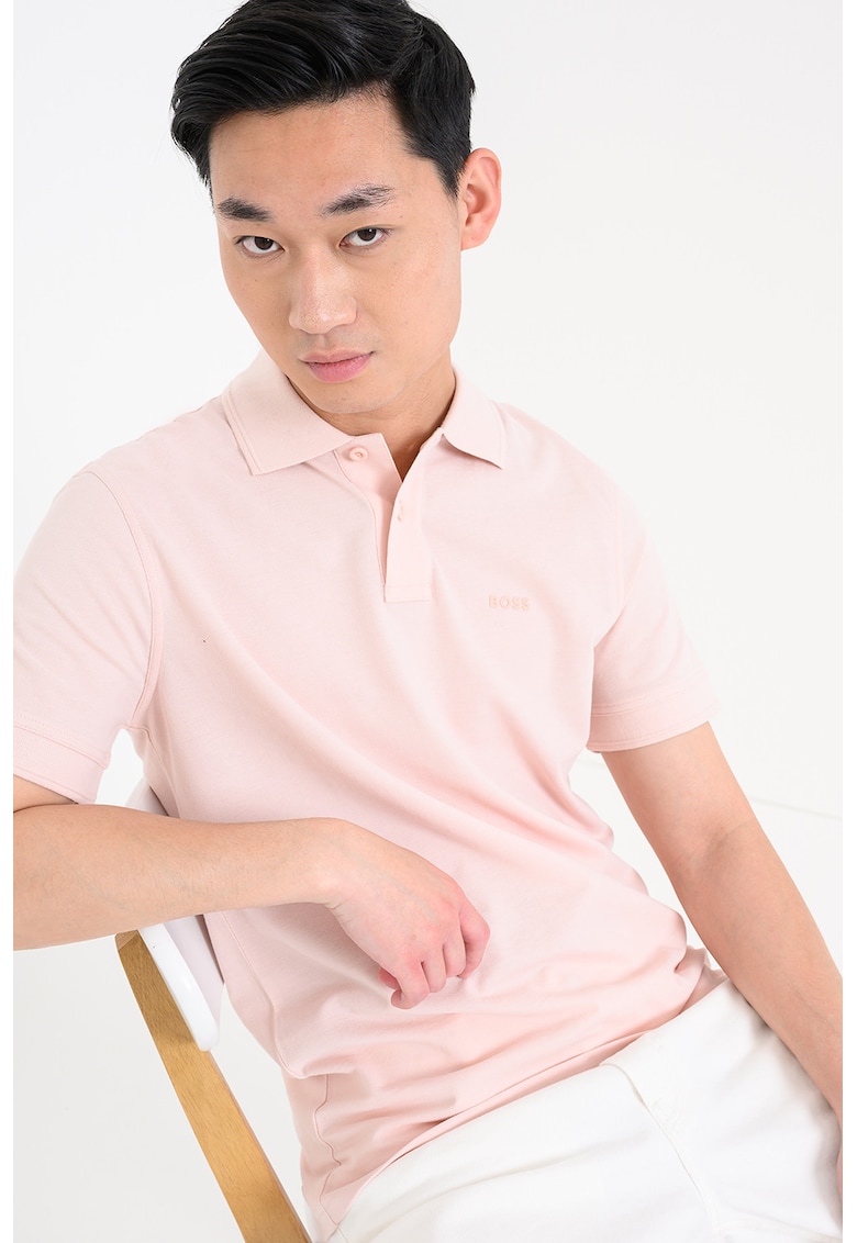 Tricou polo de bumbac pique Prime - Piersica