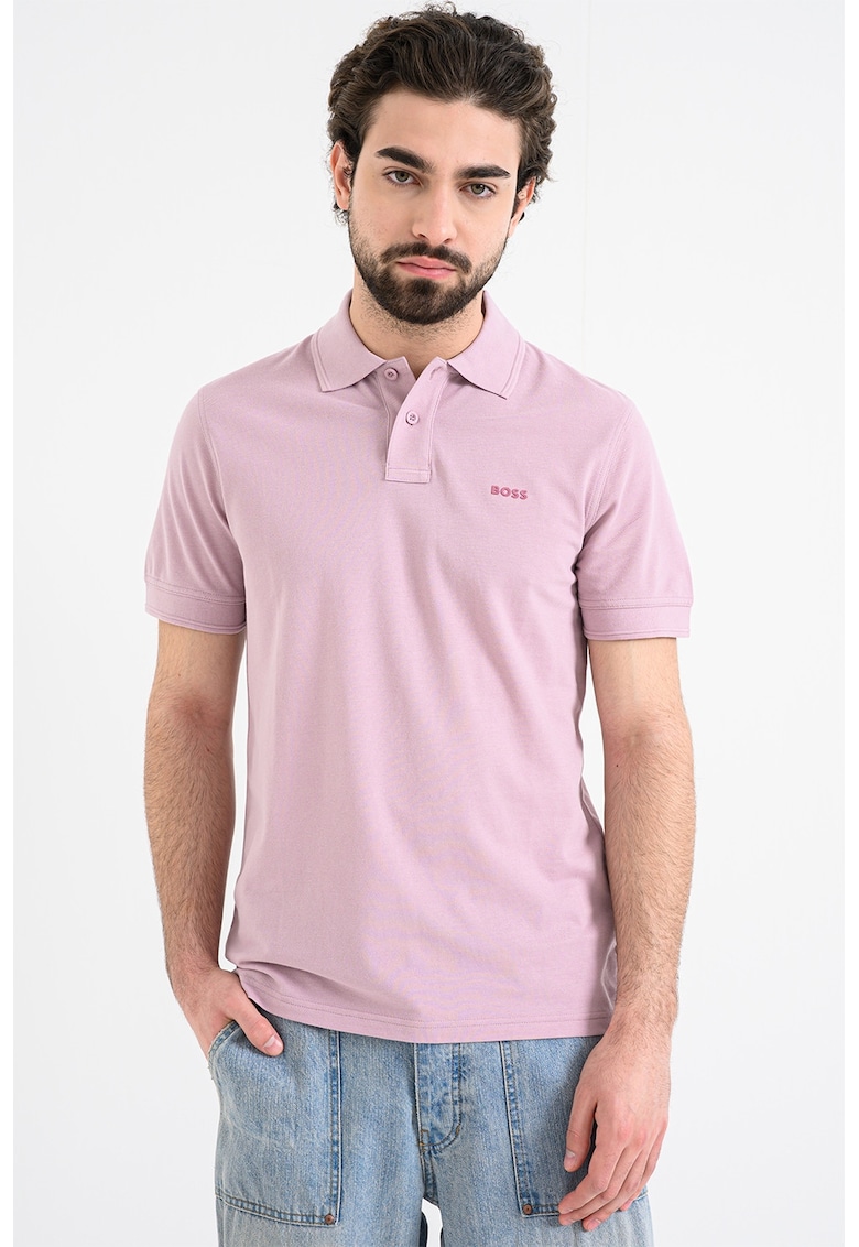 Tricou polo de bumbac pique Prime - Lila