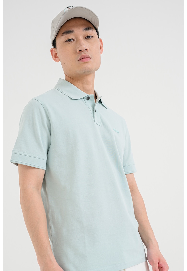 Tricou polo de bumbac pique Prime - Mint
