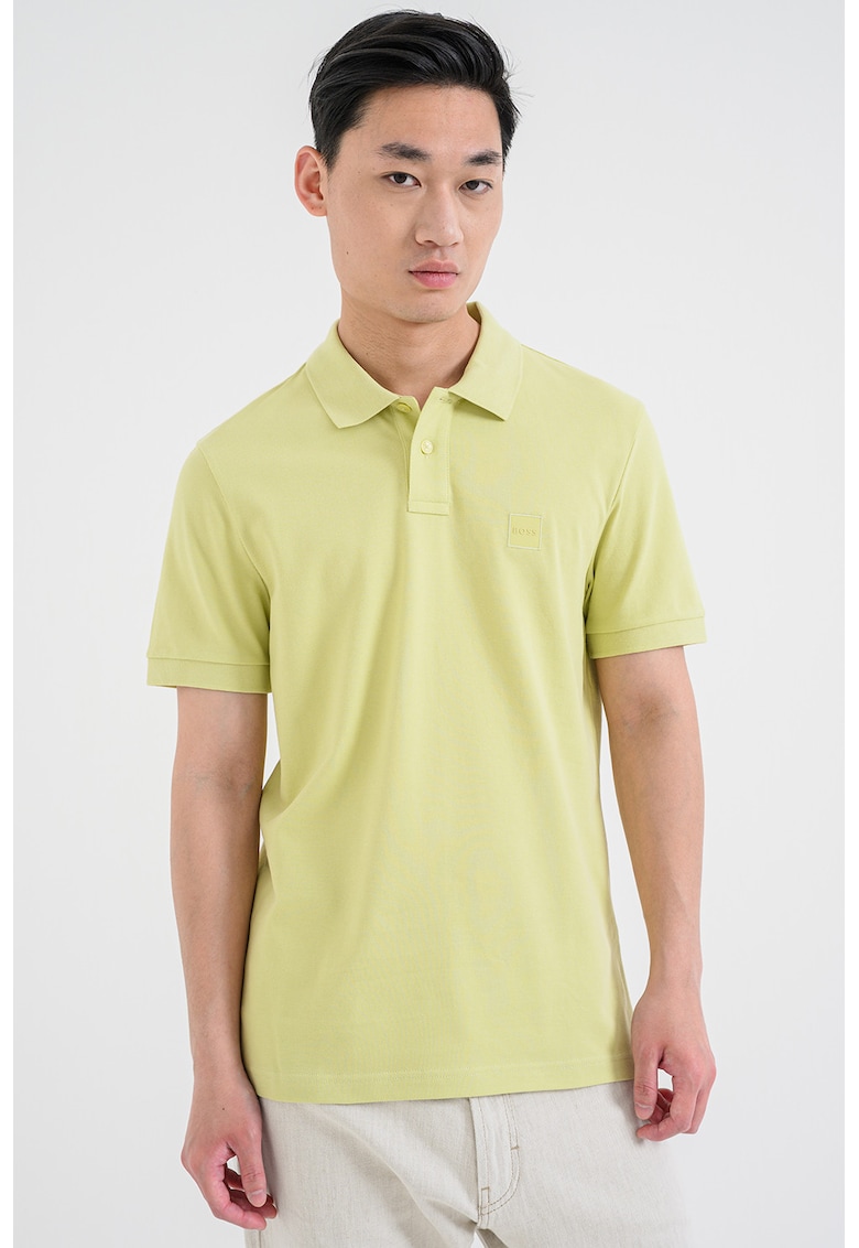 Tricou polo slim fit Passenger - Verde lime