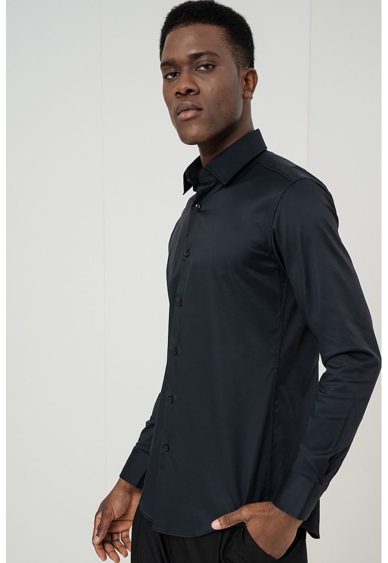 Camasa slim fit Hank - Negru