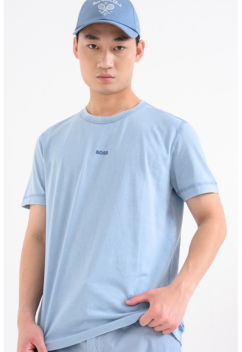 Tricou de bumbac Tokks - Albastru pastel