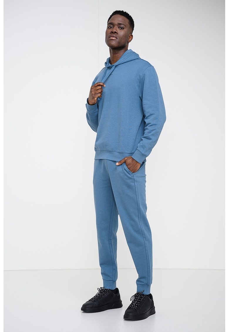 Trening lejer de bumbac Dapodayote - Albastru prafuit/Albastru