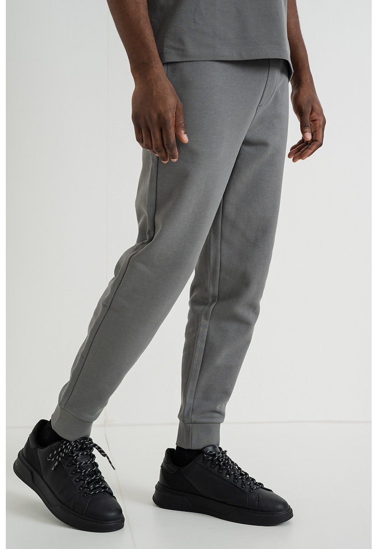 Pantaloni de trening din bumbac Dayote - Gri carbune