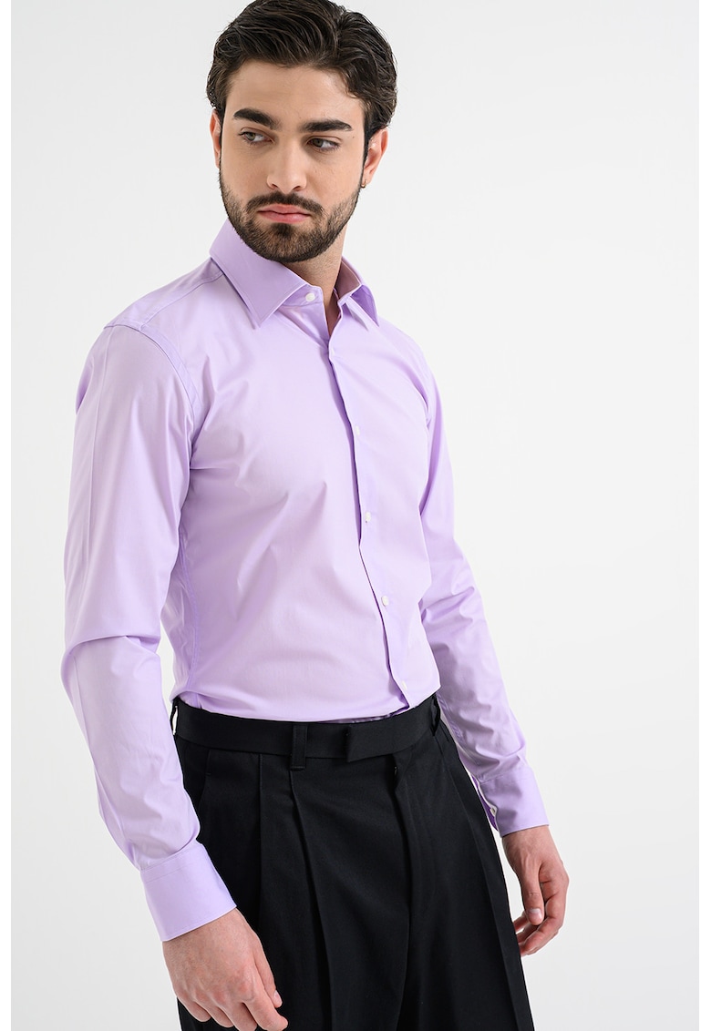 Camasa slim fit Hank Kent - Lila