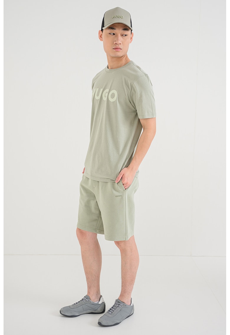 Tricou cu imprimeu logo - Verde pal