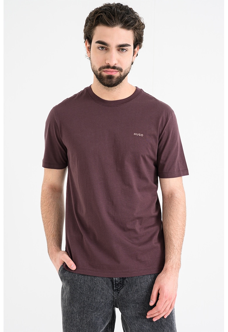 Tricou din bumbac Dero - Violet/Violet tyrian