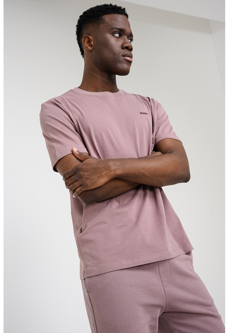 Tricou din bumbac Dero - Roz/Roz prafuit