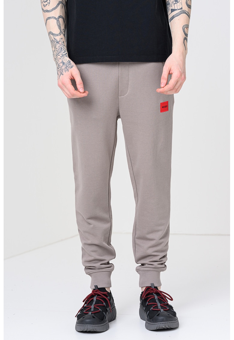 Pantaloni de trening cu buzunare oblice Doak - Maro camel