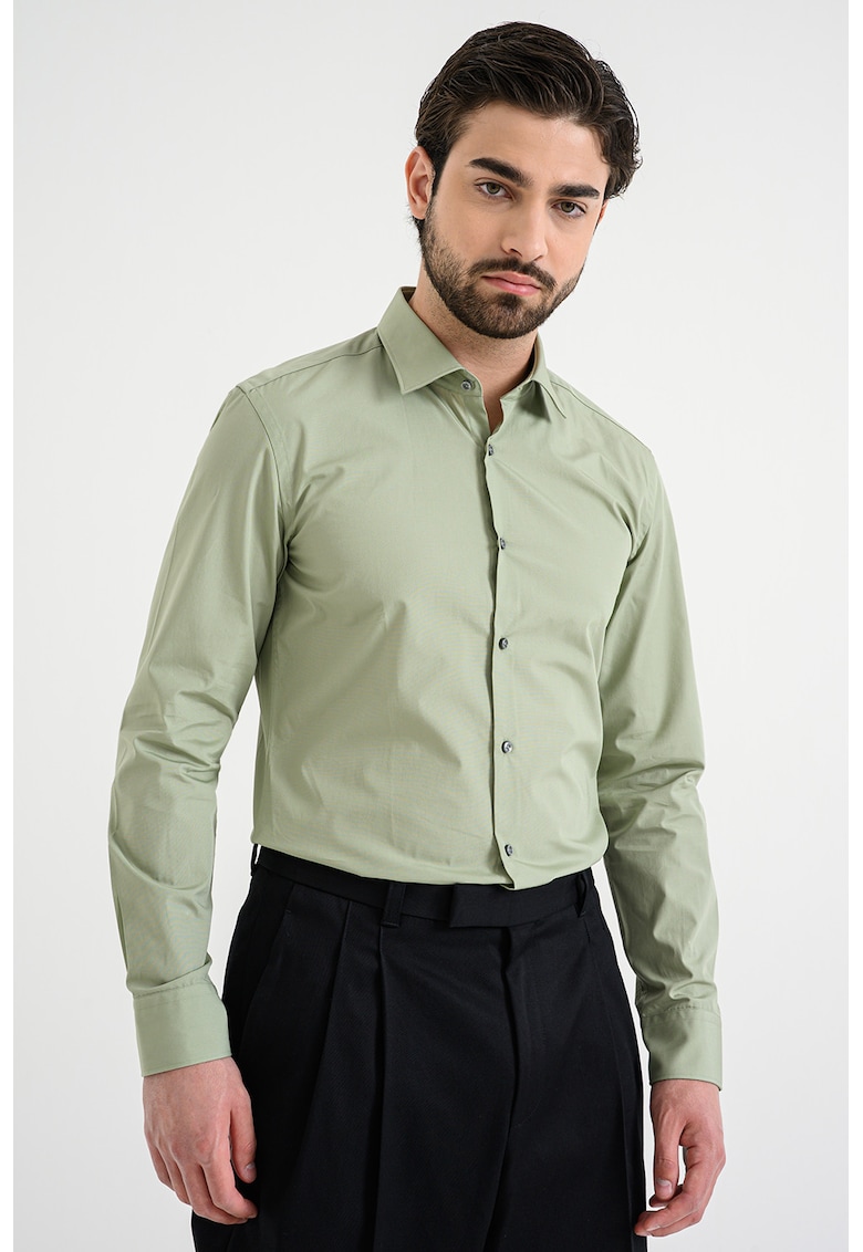Camasa slim fit - Kaki pal