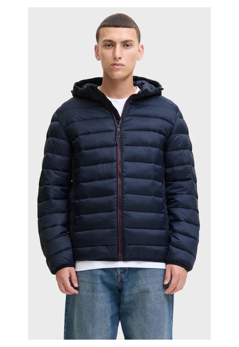 Jacheta barbati cu gluga - Bradley 12280970 - Regular fit - Bleumarin inchis -