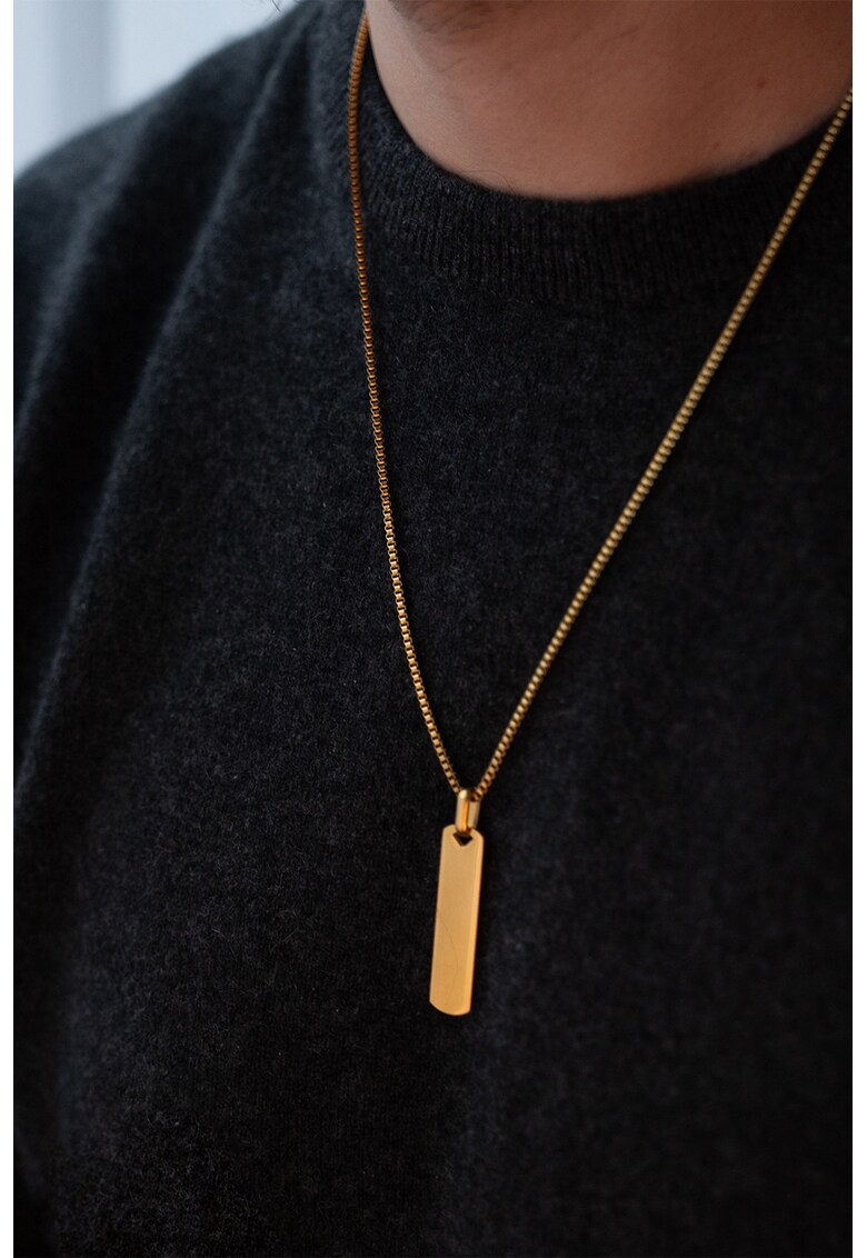 Colier de otel inoxidabil - Auriu