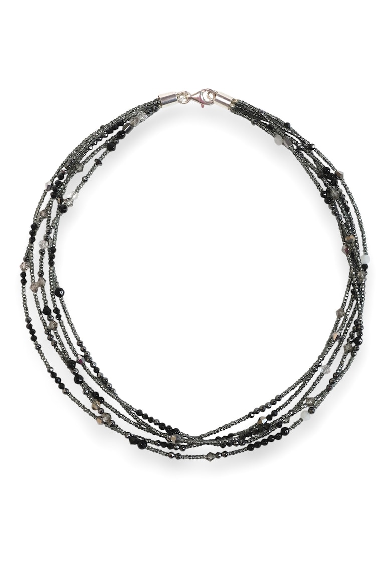 Dora Lazarof Colier cu cristale Precioasa si hematite - argint 925 - Multicolor