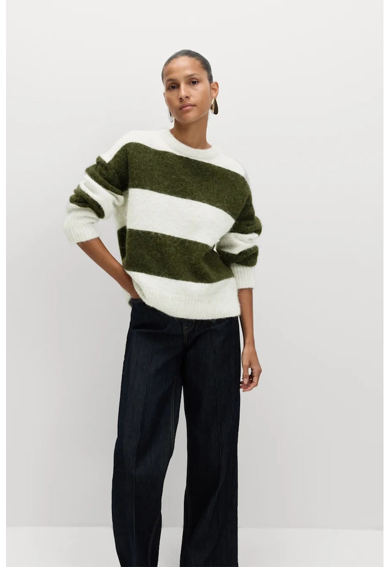 Marks Spencer Pulover lejer - Alb/Kaki inchis