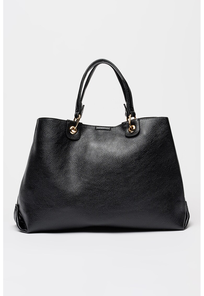 Geanta shopper de piele ecologica cu aspect maramorat