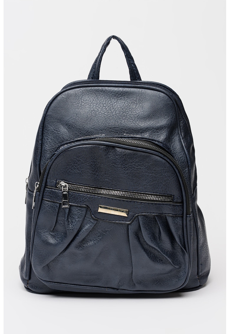 Rucsac de piele ecologica cu buzunare cu fermoar