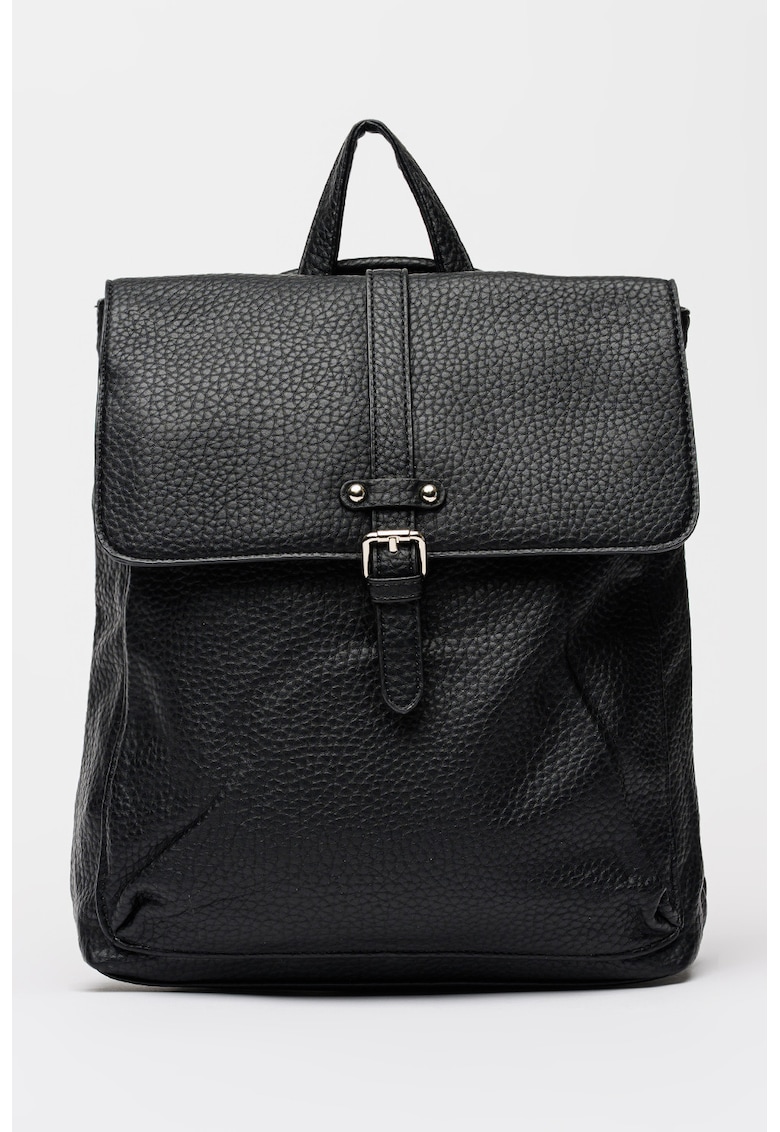 Rucsac de piele ecologica cu inchidere cu clapa