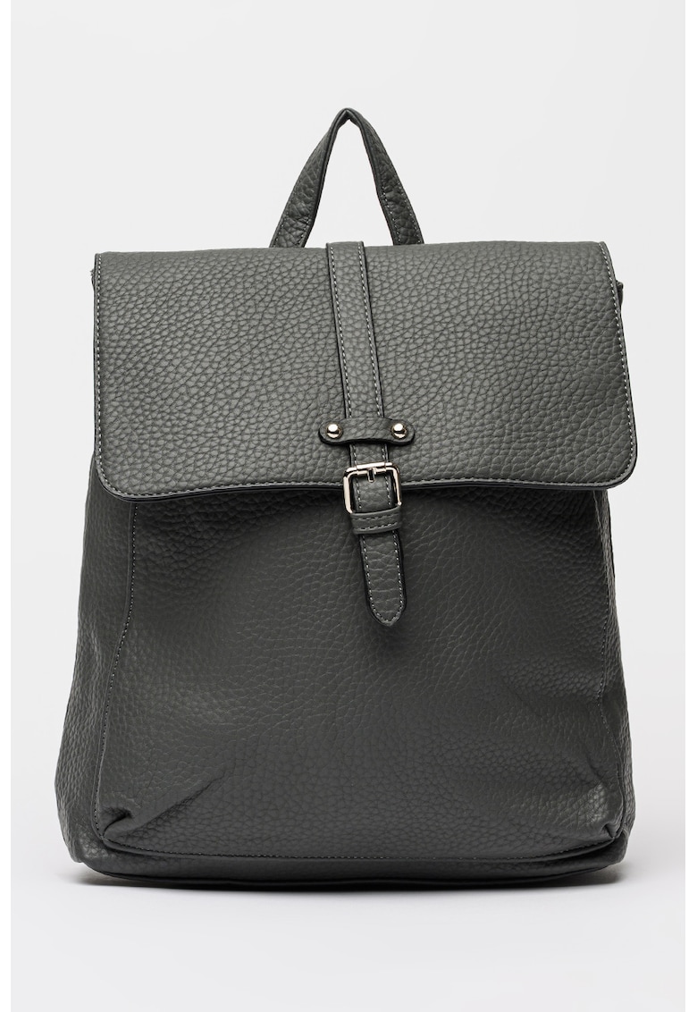 Rucsac de piele ecologica cu inchidere cu clapa