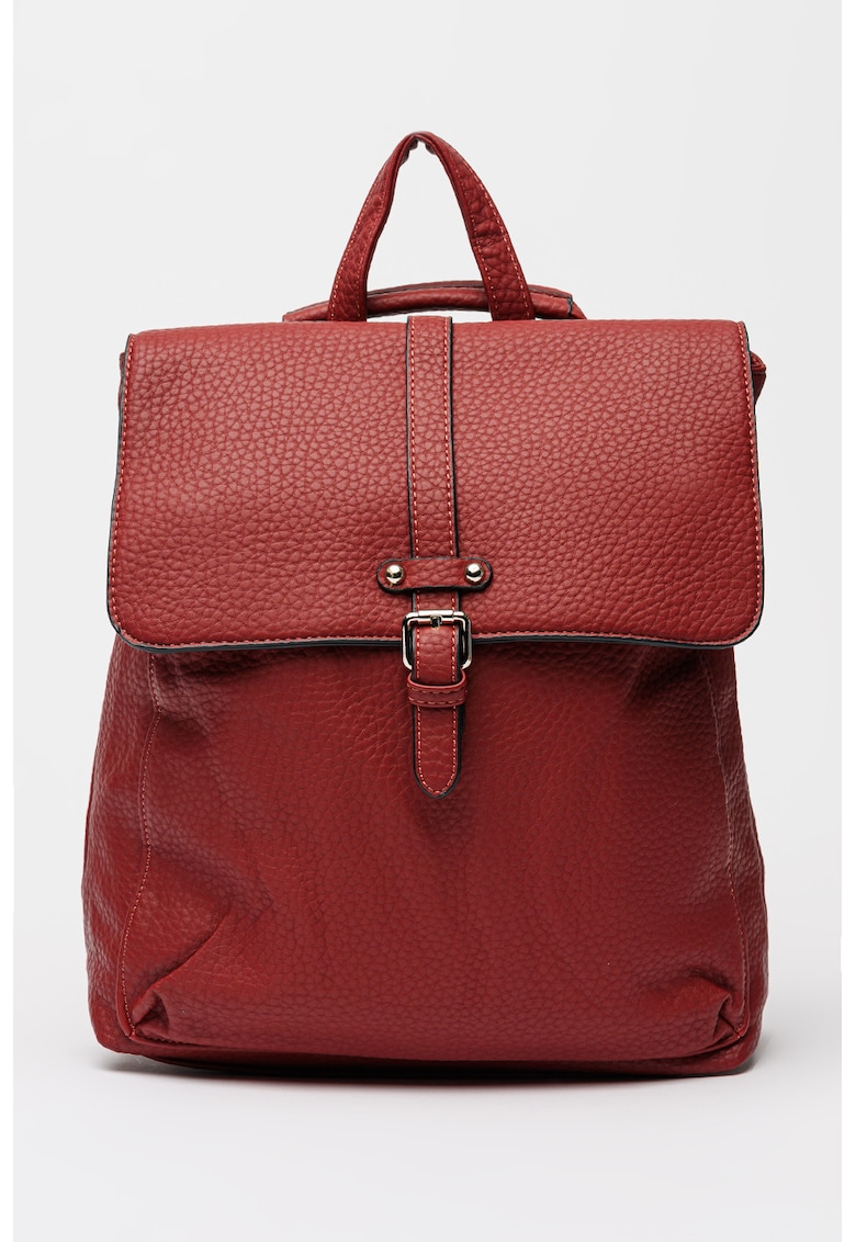 Rucsac de piele ecologica cu inchidere cu clapa