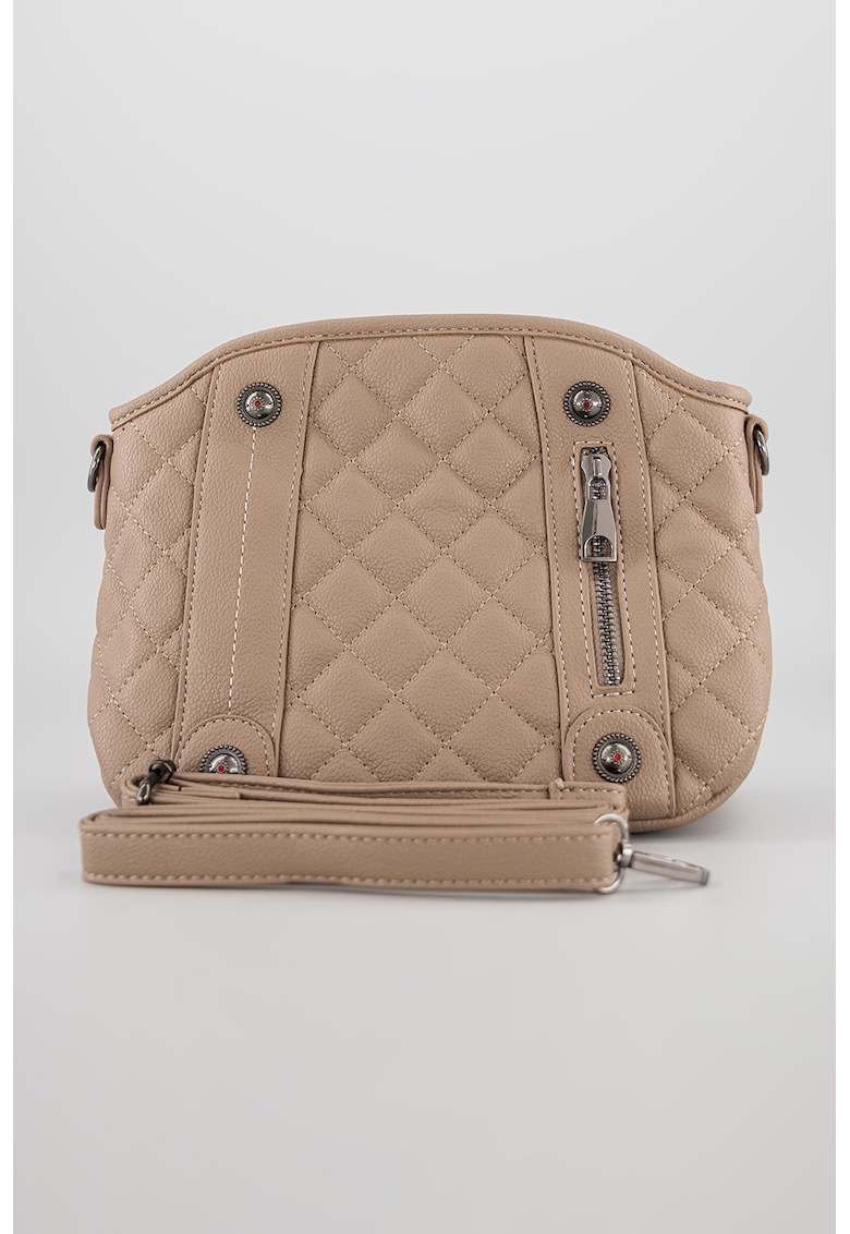 Geanta crossbody de piele ecologica cu bareta detasabila